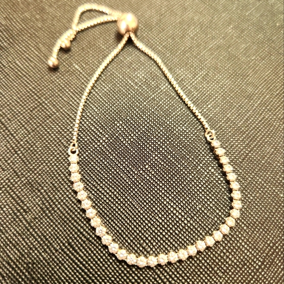 Pandora Sparkling Slider Clear CZ Tennis Bracelet - Picture 2 of 4